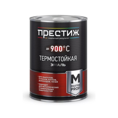Эмаль термостойкая до 700С белая 0,4кг Престиж