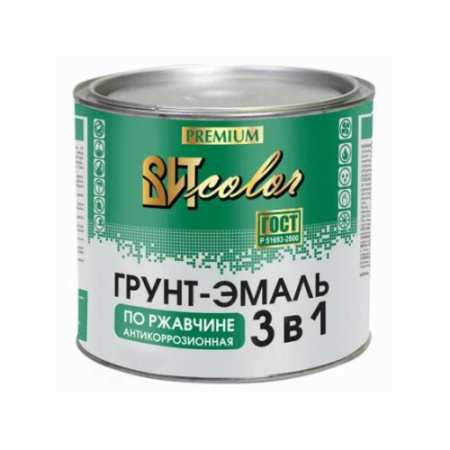 Грунт-эмаль по ржавчине быстросохнущая желтая ВИТ color 1,8 кг (6)