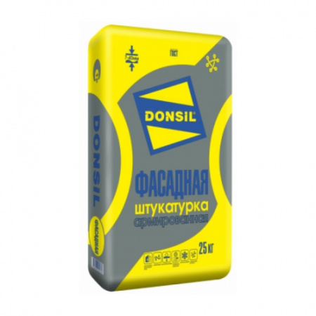  штукатурка фасадная армированная donsil 25 кг (56 шт) 